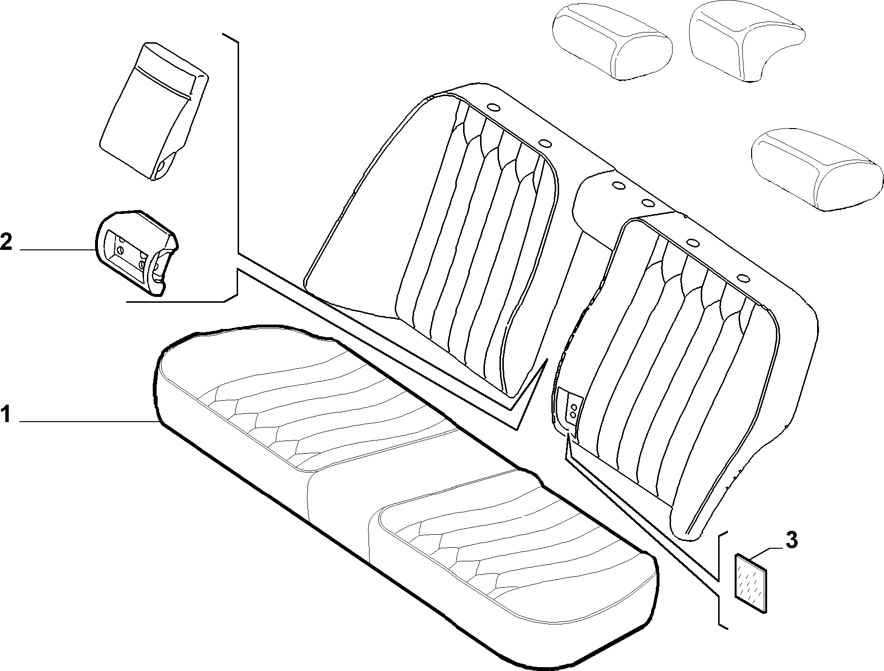 70615/01 REAR SEAT LINING 