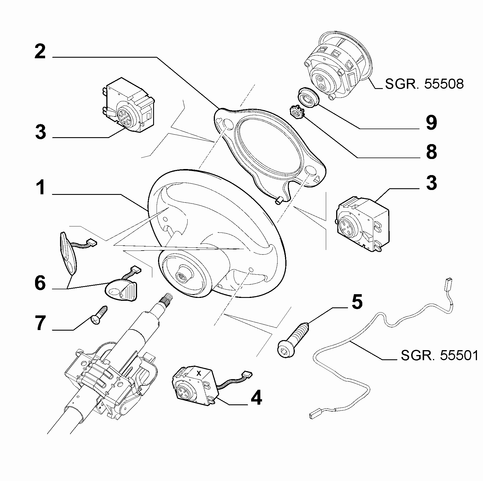41201-010 STEERING WHEEL