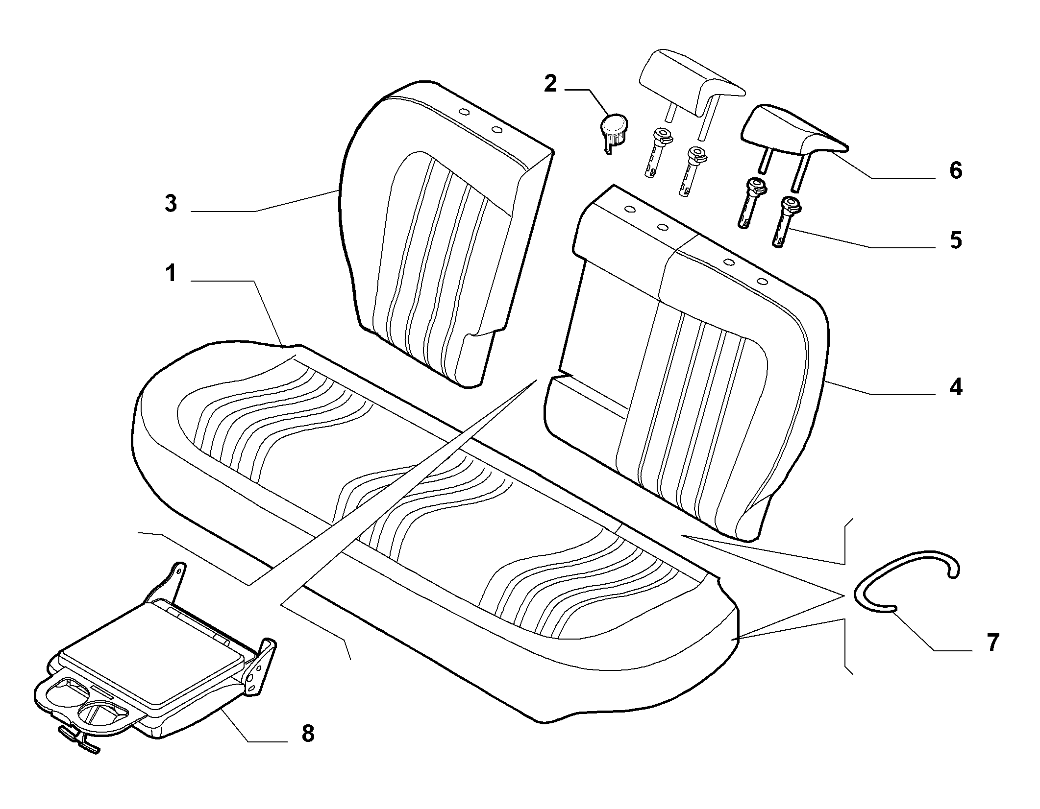 70615/04 REAR SEAT LINING