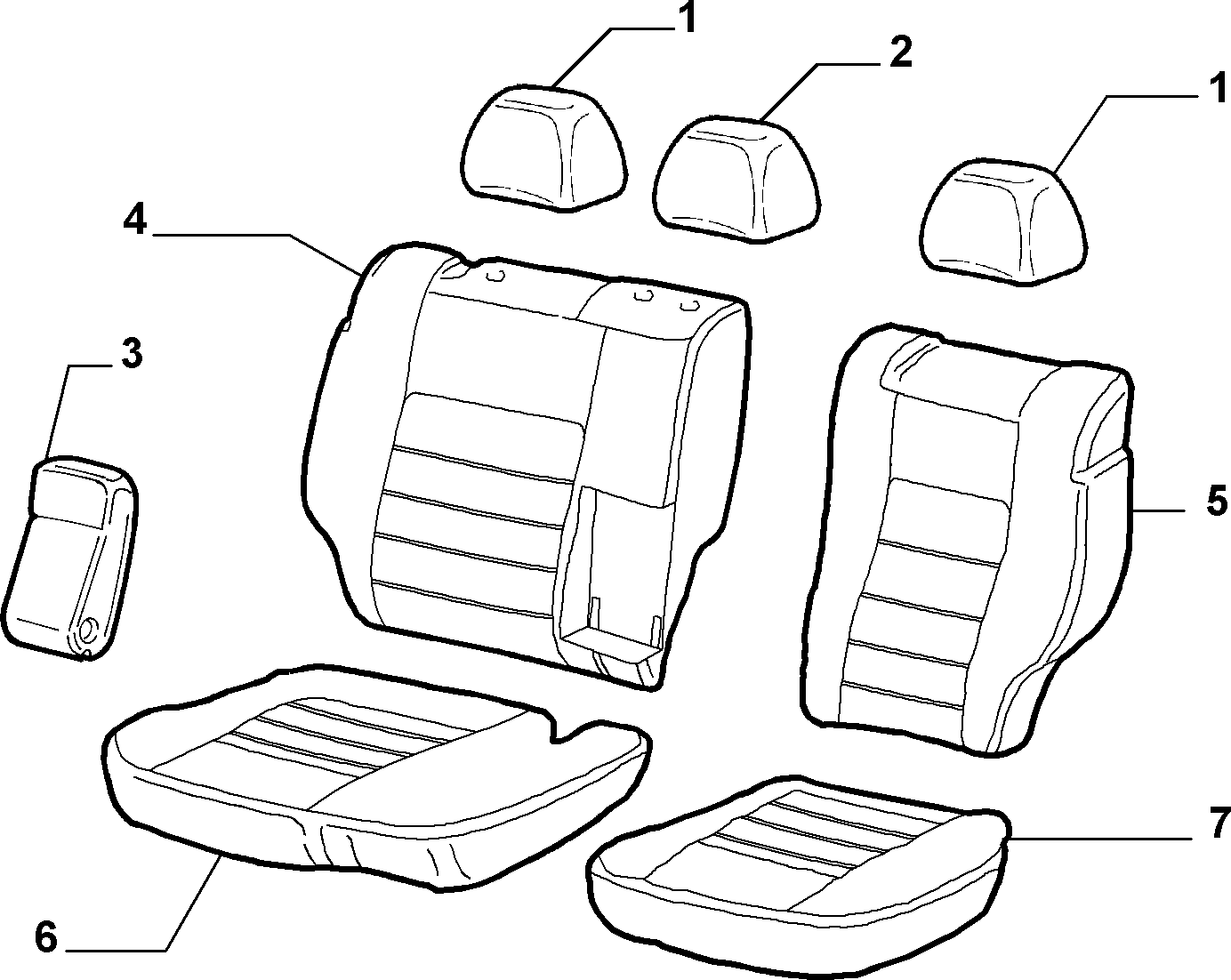 70615/01 REAR SEAT LINING