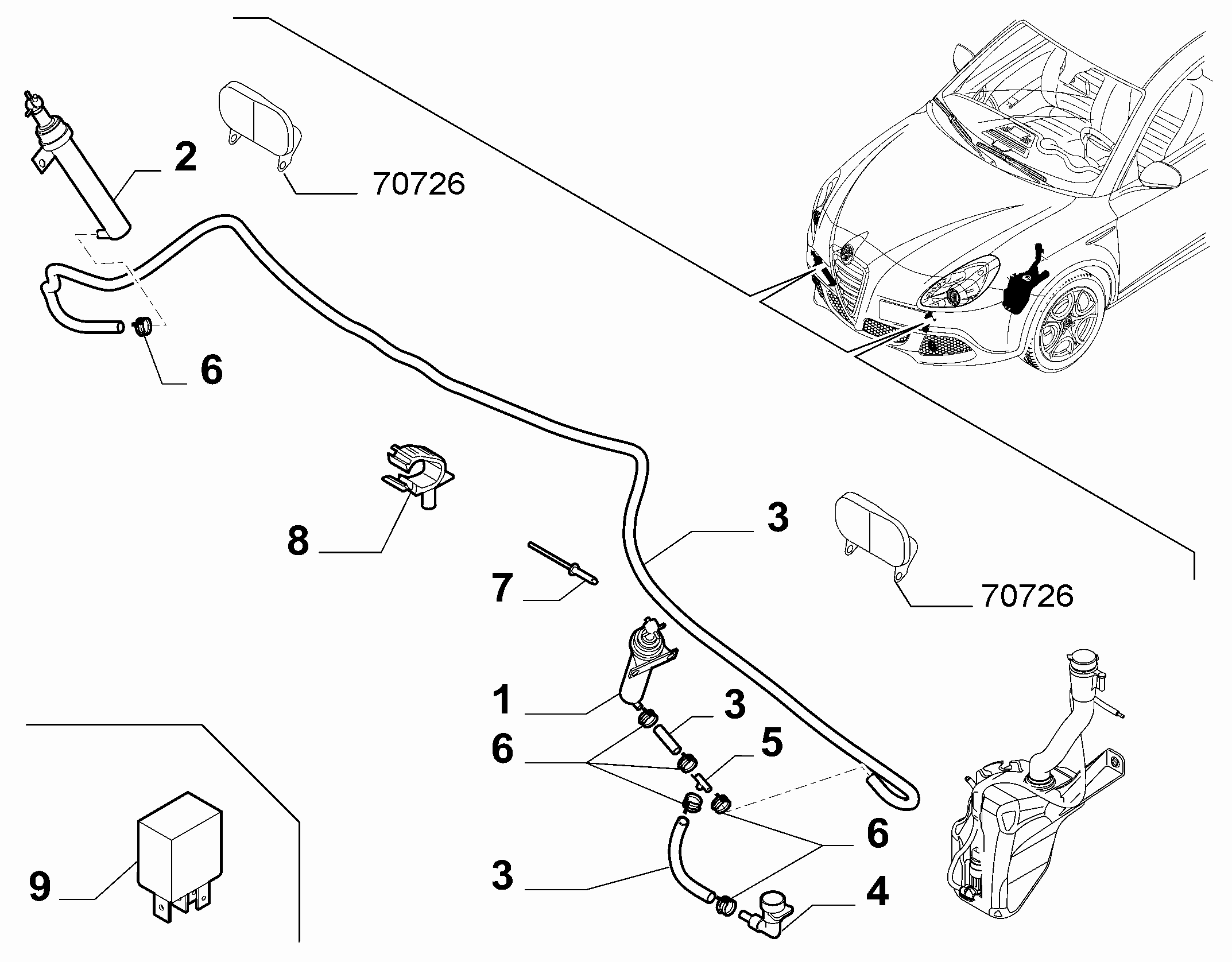 55514-050 WIPER BLADE PROTECTOR TUBING