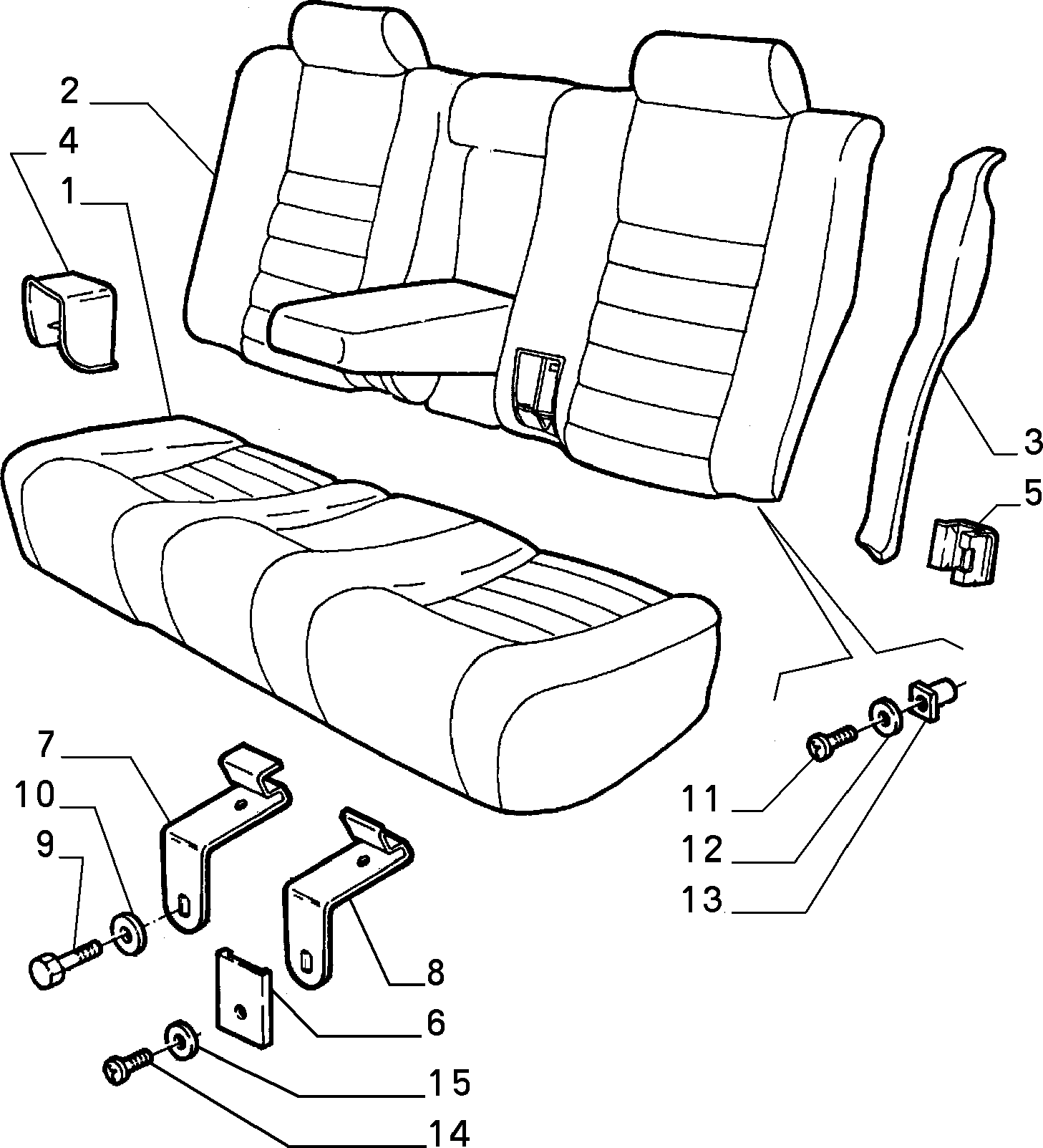 70613/00 REAR SEAT