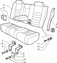 70613/00 REAR SEAT