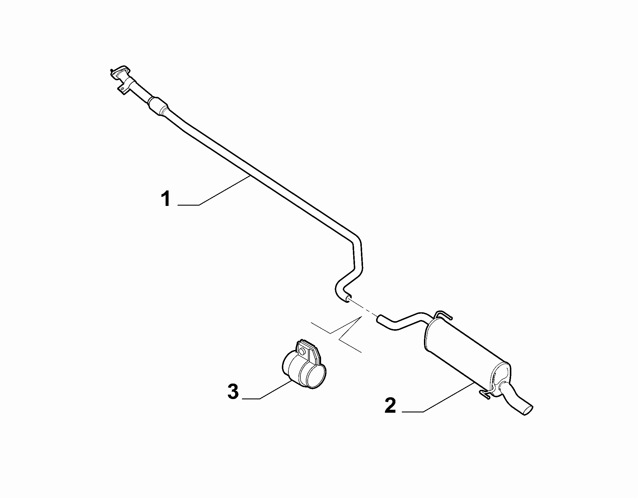 10258-030 REAR AND CENTRAL PIPES
