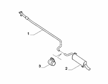 10258-030 REAR AND CENTRAL PIPES