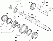 21215-010 PRIMARY SHAFT AND GEAR LEAD
