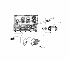 10301-045 HEAT EXCHANGER - OIL FILTER - OIL PRESSURE SWITCH