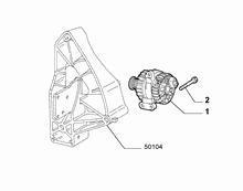 55301-010 ALTERNATOR AND MOUNTING