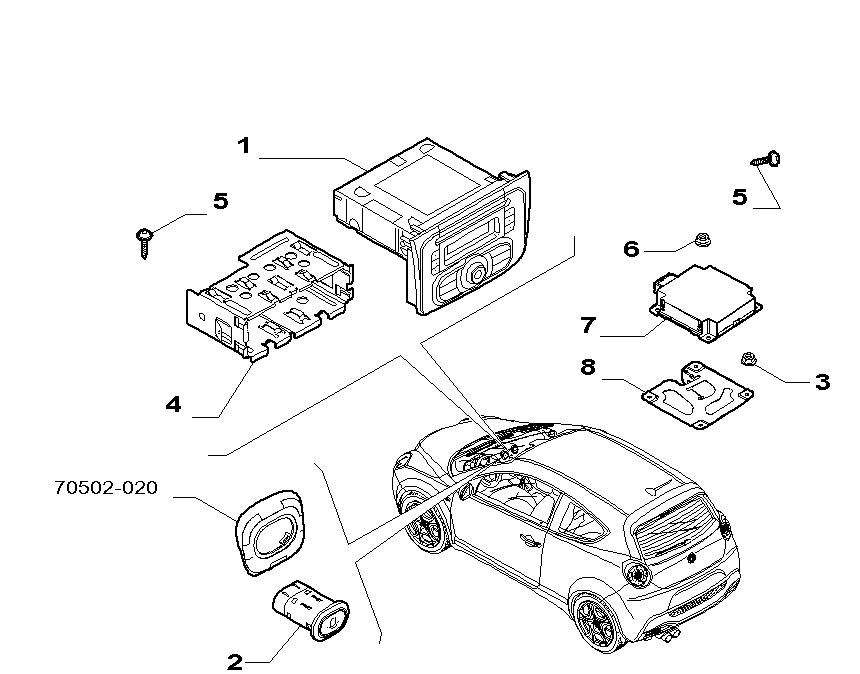55521-010 RADIO AND AUTOMATED INFO DEVICE 