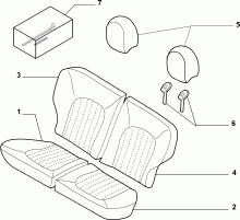 70615/30 REAR SEAT LINING