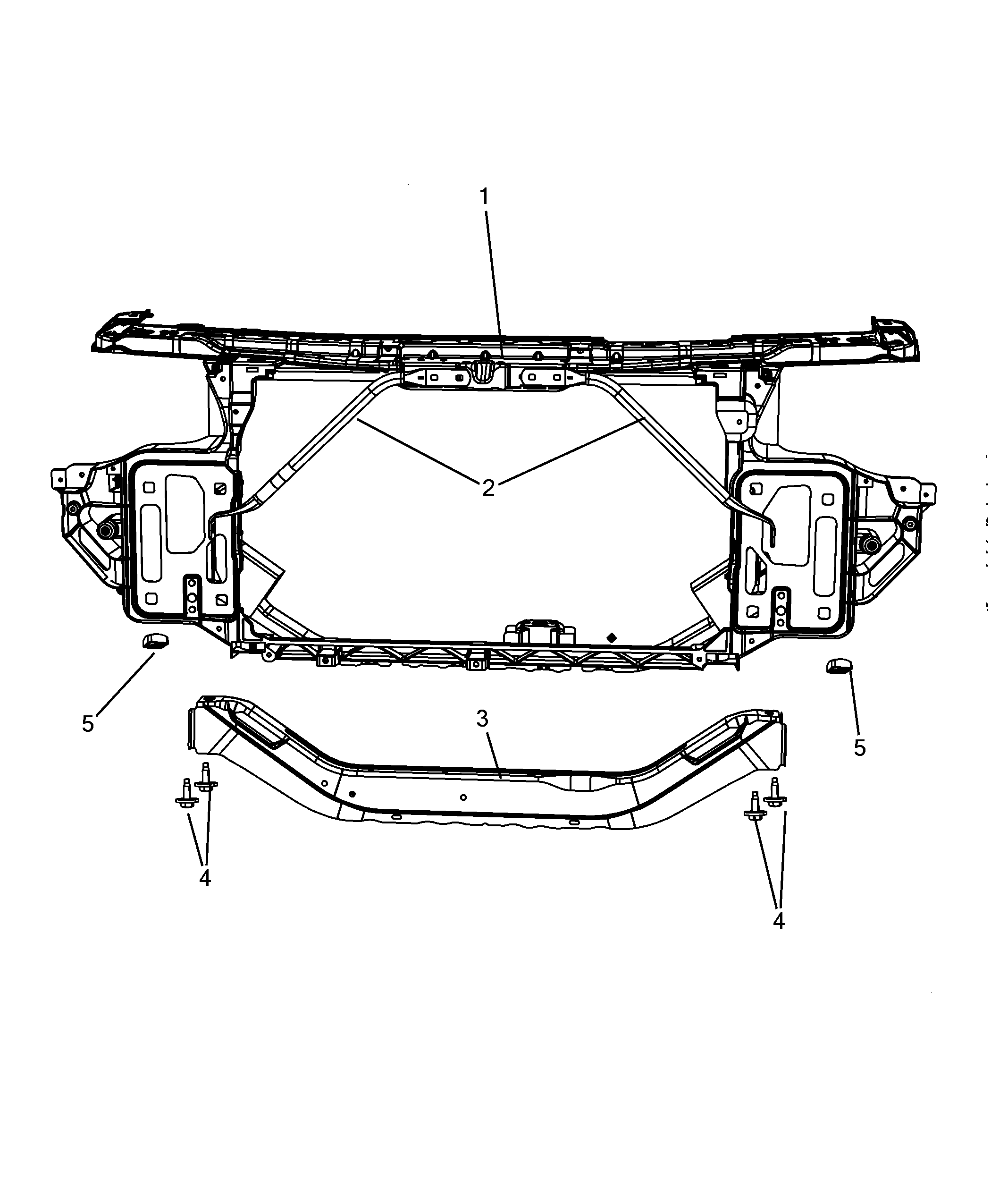 70002-010 FRONT END AND REAR CROSSRAIL