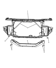 70002-010 FRONT END AND REAR CROSSRAIL