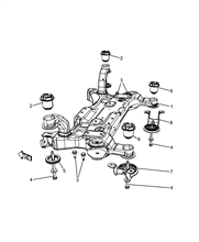 44301-030 CROSS ARM AND TORSION BAR