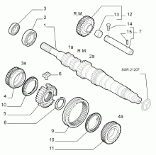 21215-010 PRIMARY SHAFT AND GEAR LEAD