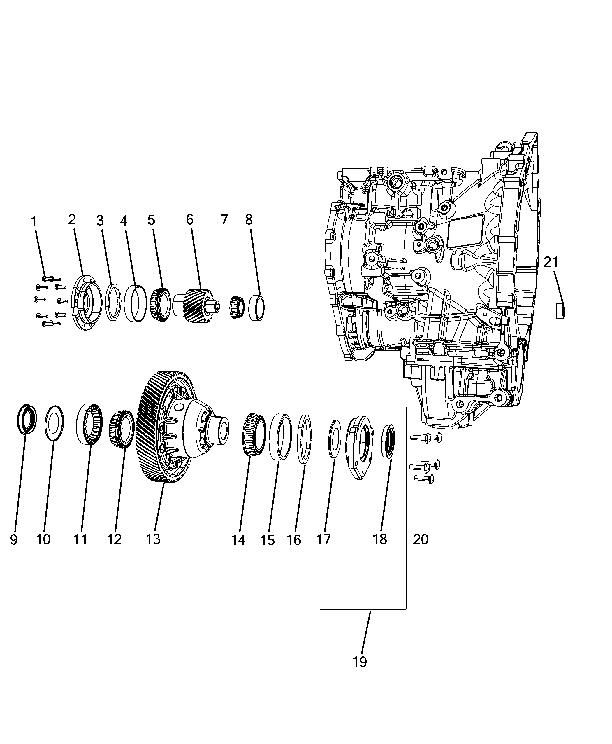 21201-090 AUTOMATIC TRANSMISSION GEAR UNIT