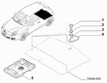 70526-040 COVER ACCESSORIES FOR INSIDE LUGGAGE SPACE