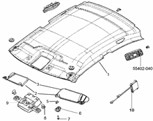 70523-010 INTERNAL ROOF LINING