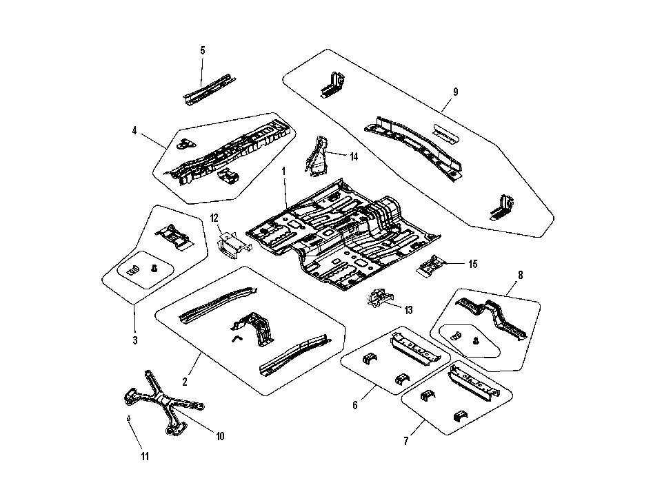 70006-010 CENTRAL FLOOR PANEL