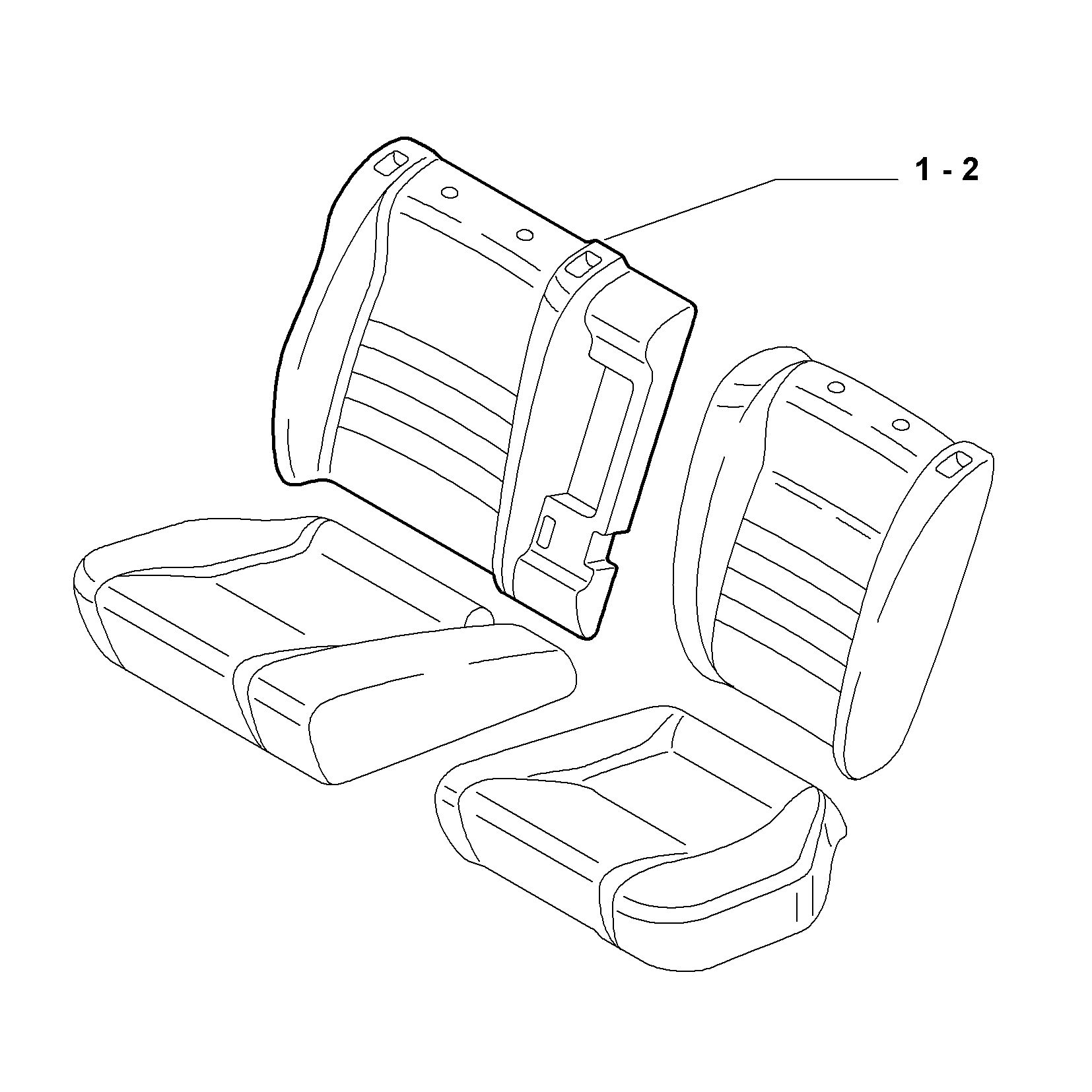70615/07 REAR SEAT LINING
