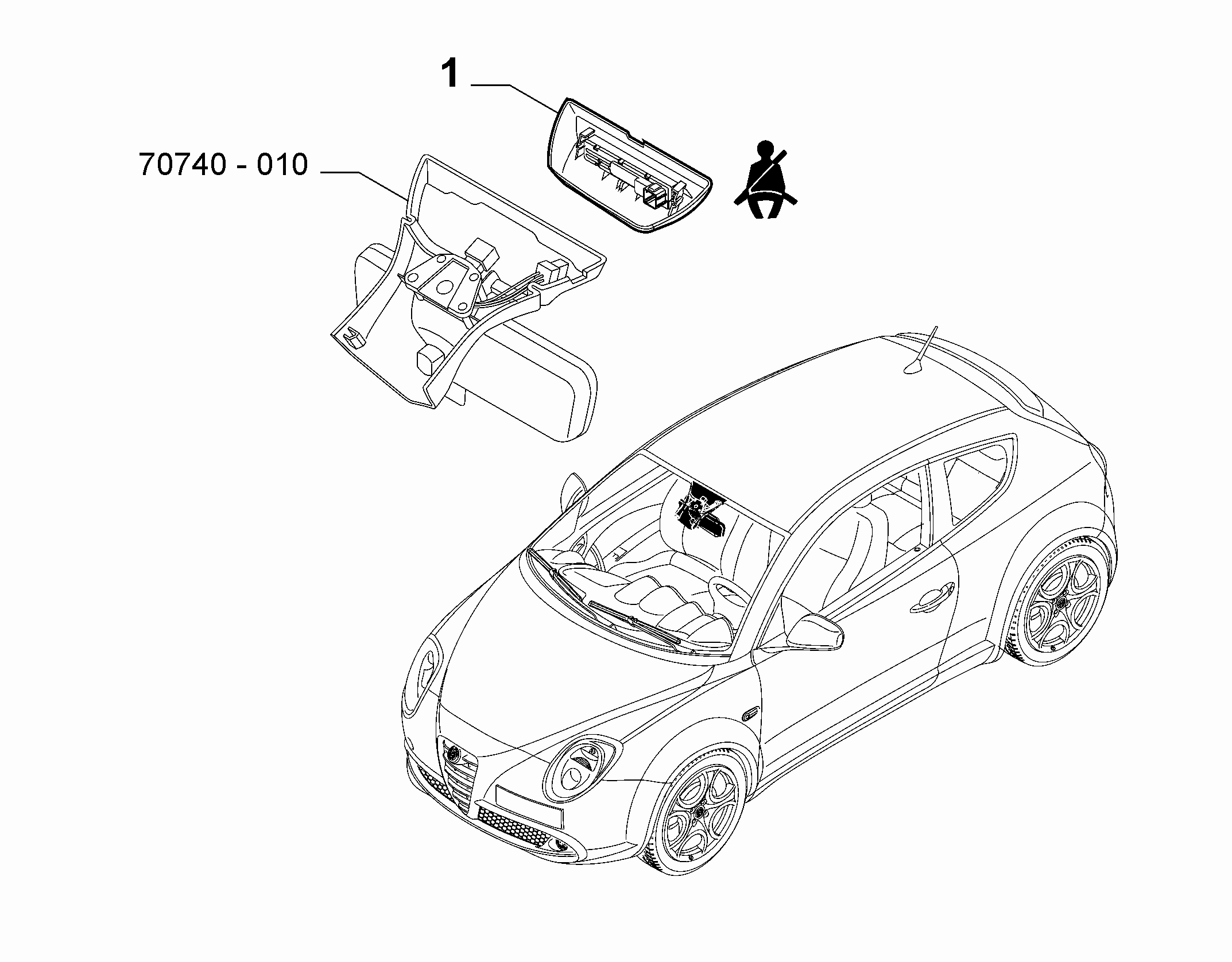 55503-060 SEAT BELT CONNECTOR SIGNALING APPARATUS