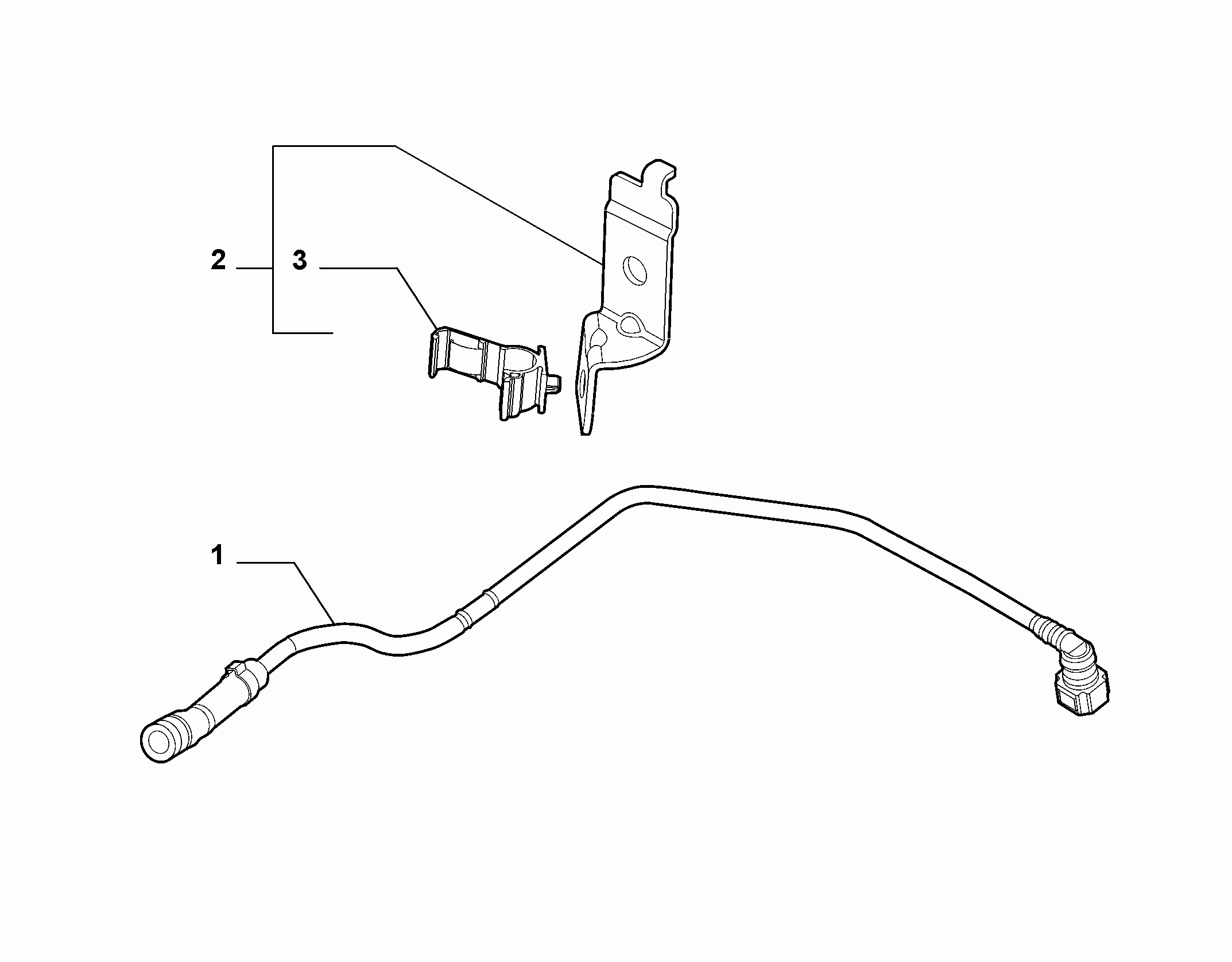10201-030 ENGINE WELL FUEL PIPES