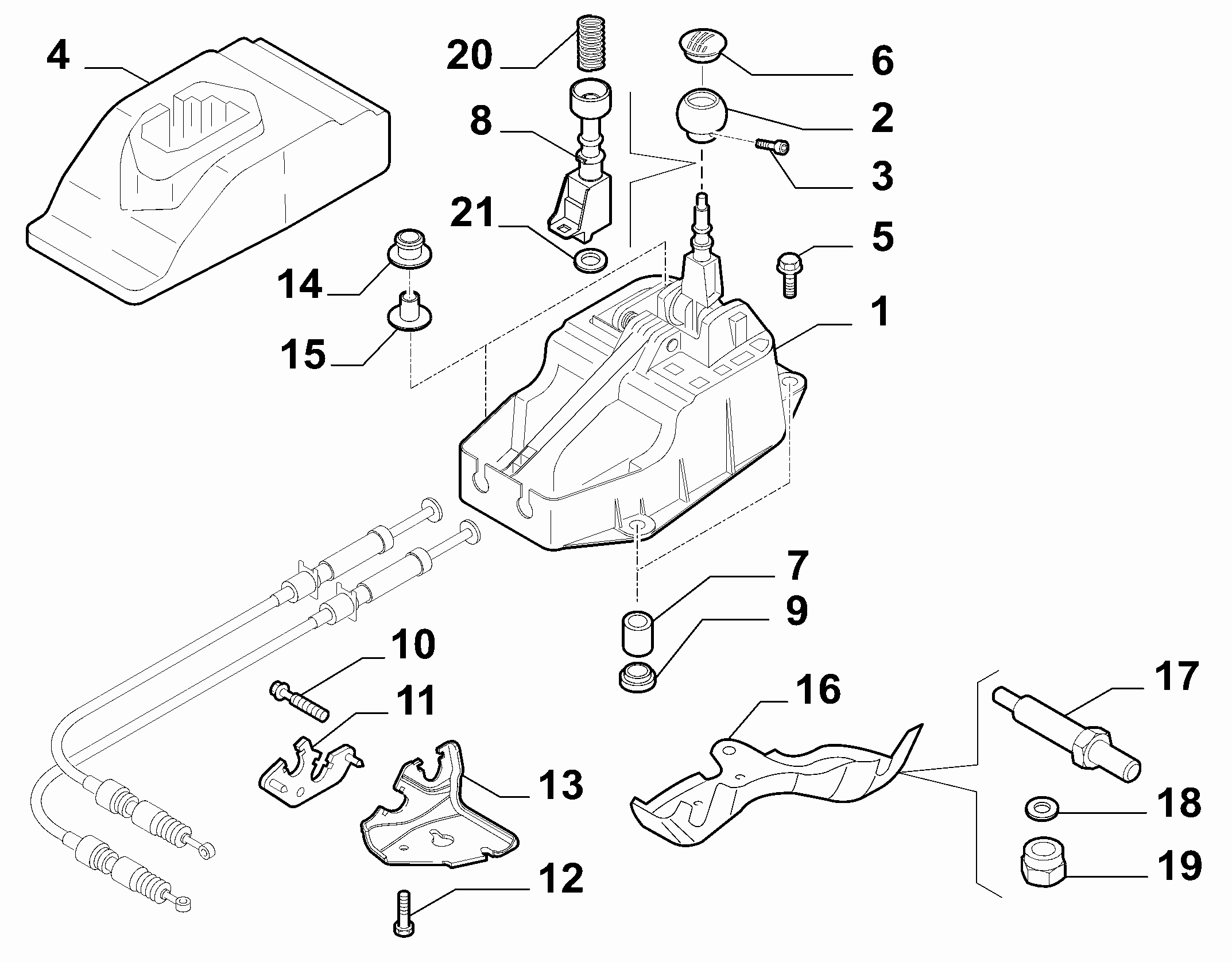 21221-010 GEAR STICK