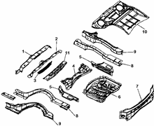 70006-020 REAR FLOOR PANEL