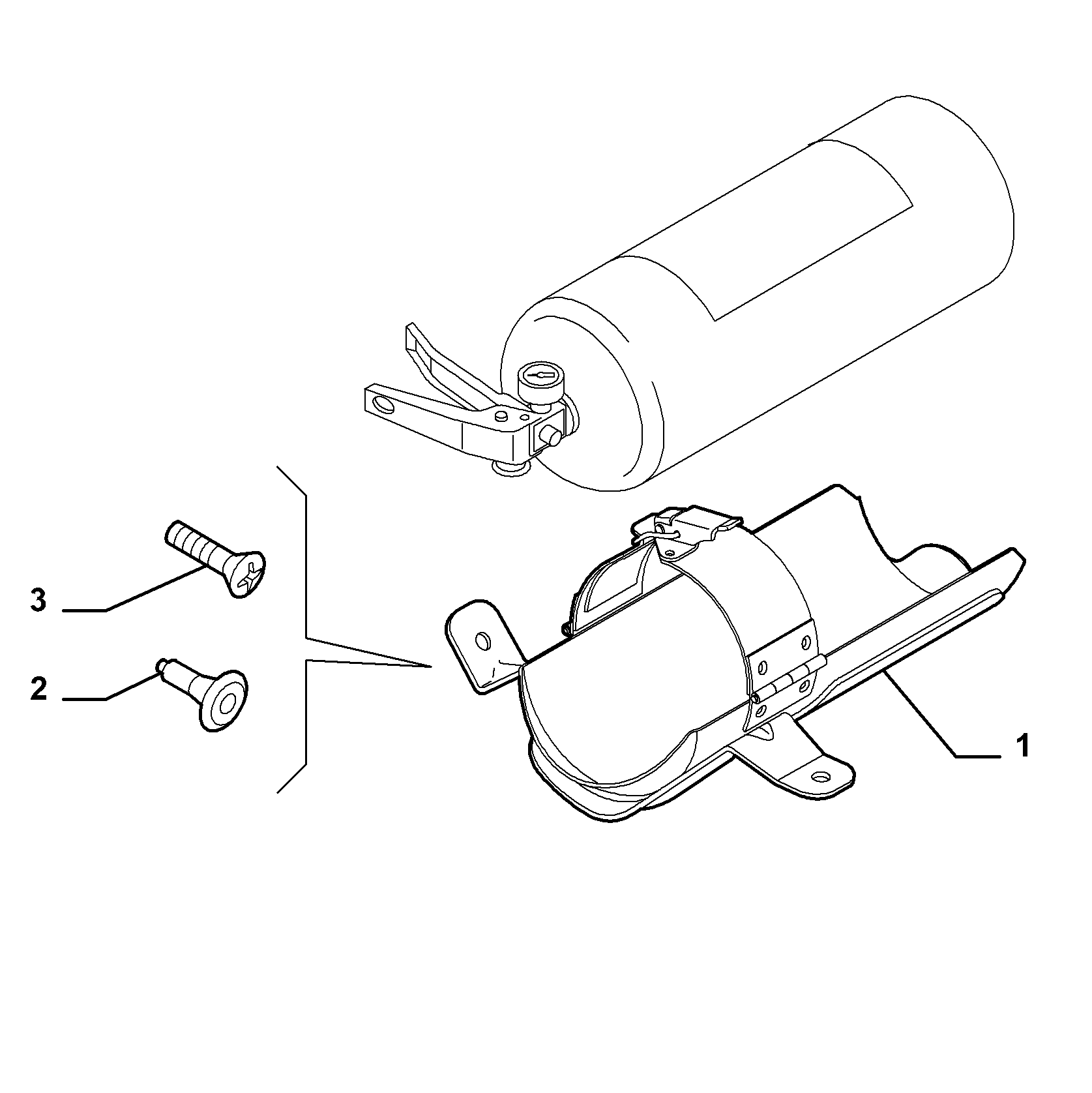 68101-040 FIRE EXTINGUISHER SUPPORT
