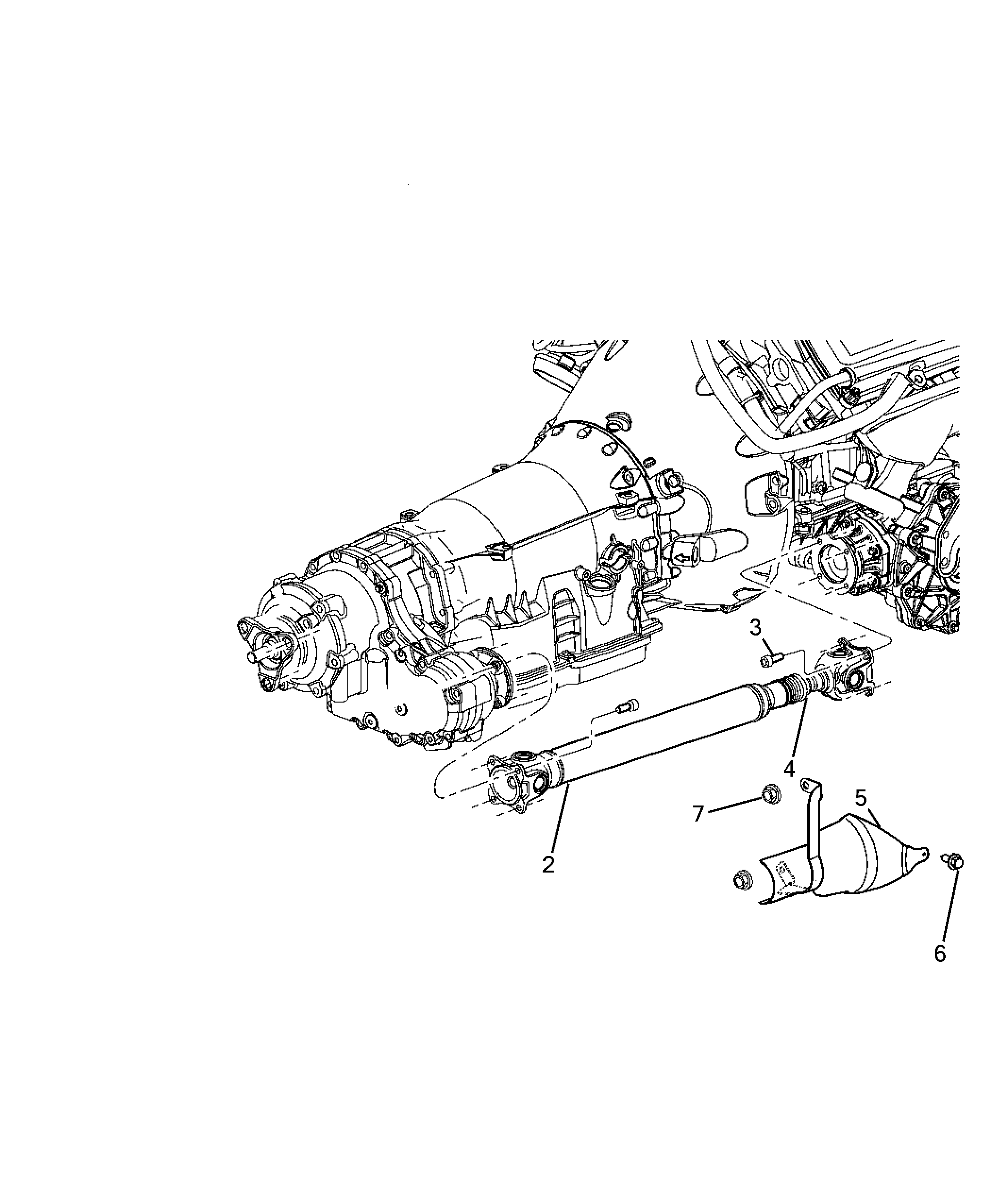 24301-010 FRONT OR REAR DIFFERENTIAL 4X4 PROPELLER SHAFT