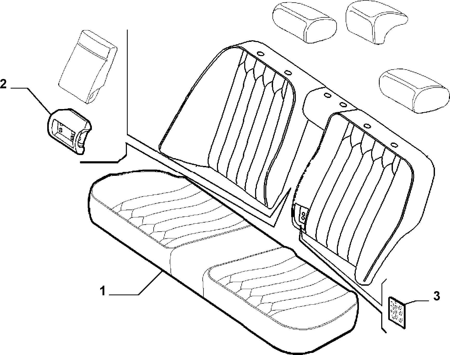70615/01 REAR SEAT LINING 