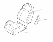 70601-010 FRONT SEAT PADDING
