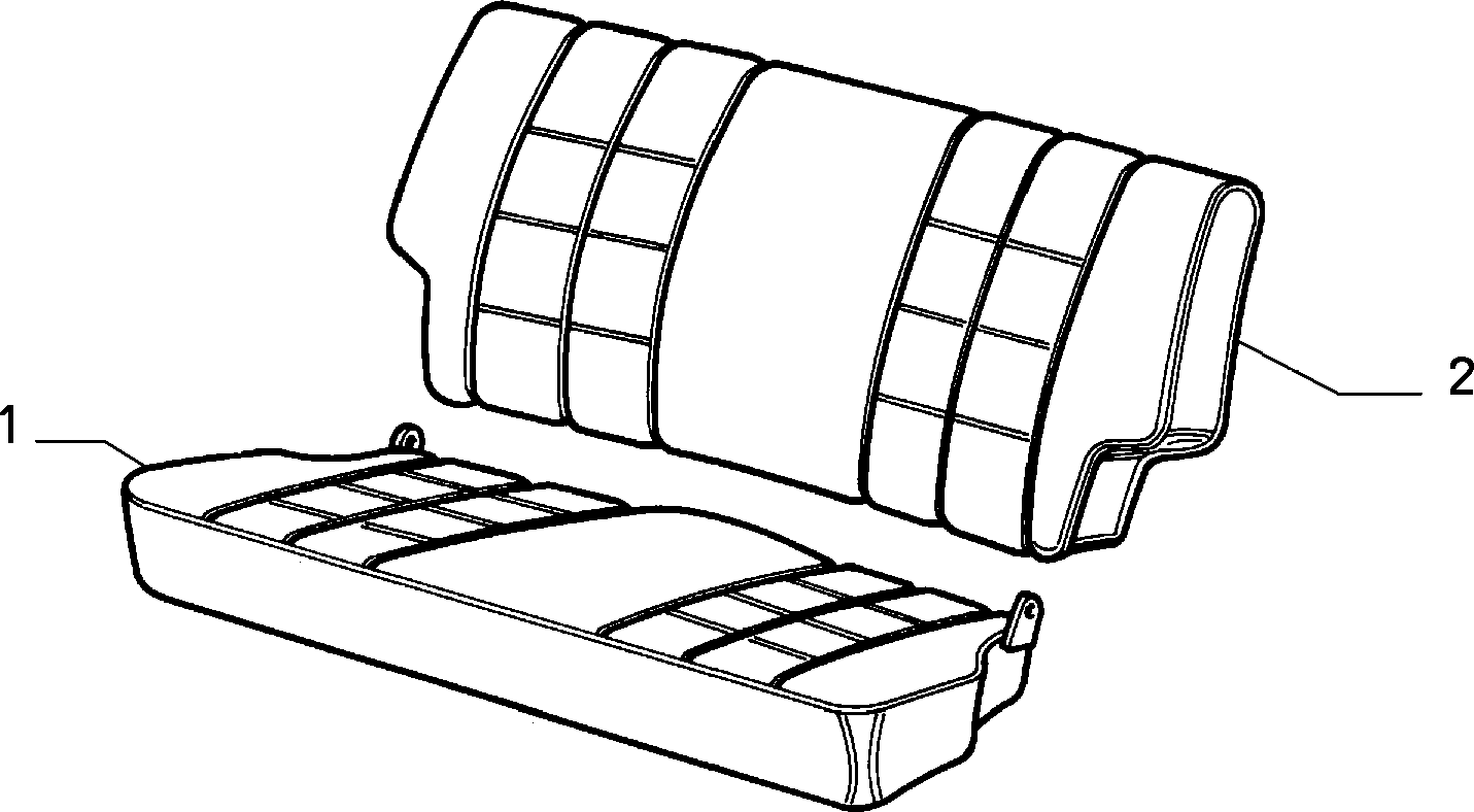 70615/02 REAR SEAT LINING