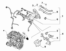 10226-040 ENGINE HARNESS AND SUPPORTS