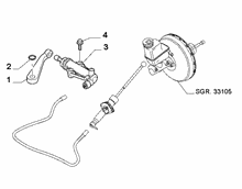 18103-020 CLUTCH LEVER CYLINDER AND HOSE