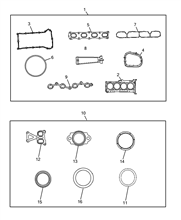 10101-050 GASKET KIT, HEAD AND CRANKCASE