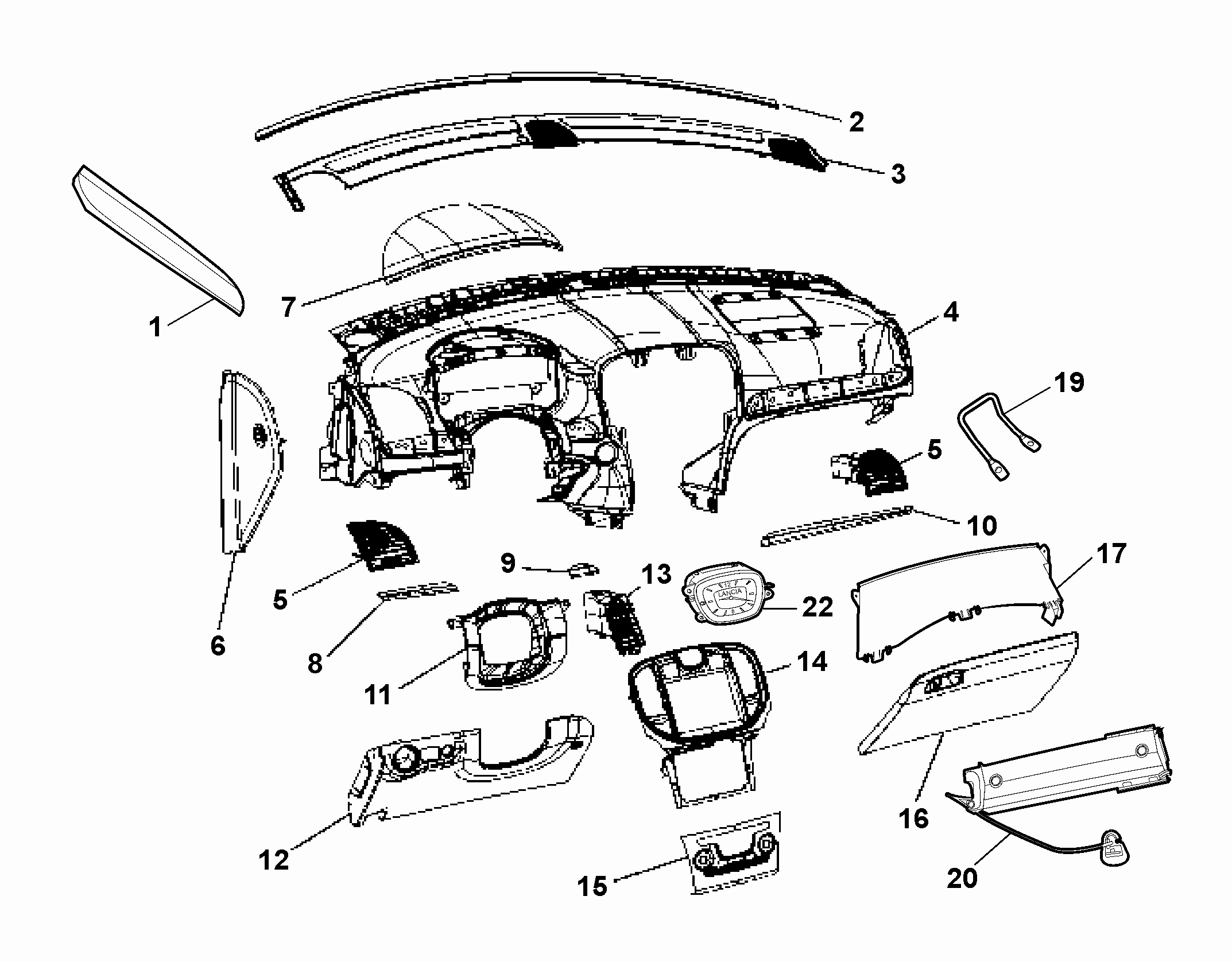 70502-010 DASHBOARD INSTRUMENT HOLDER