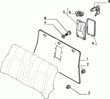 70613/00 REAR SEAT 