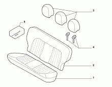 70615/11 REAR SEAT LINING