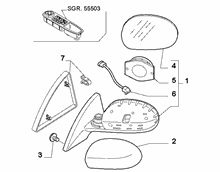 70740-020 WING MIRRORS