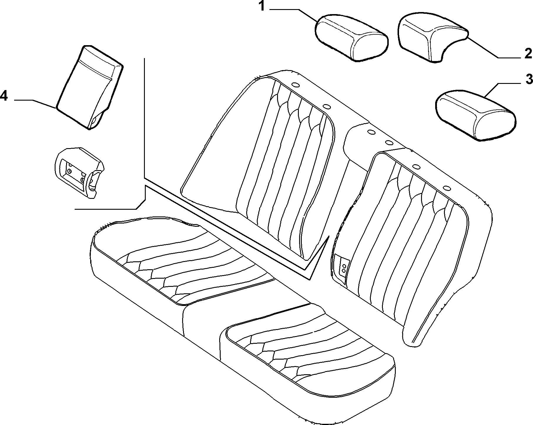70615/01 REAR SEAT LINING 