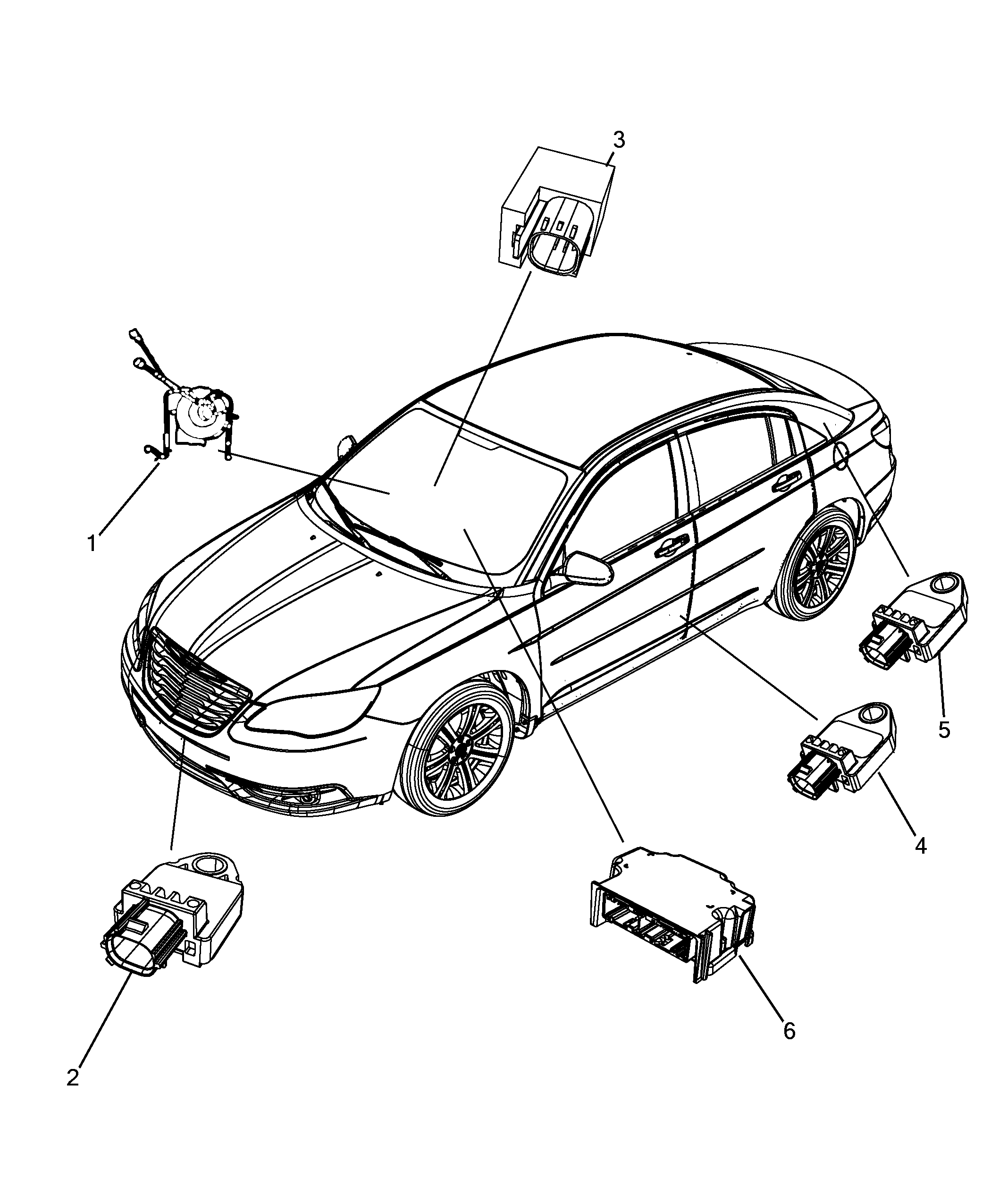 55508-070 REMOTE CONTROL AIRBAG SENSOR