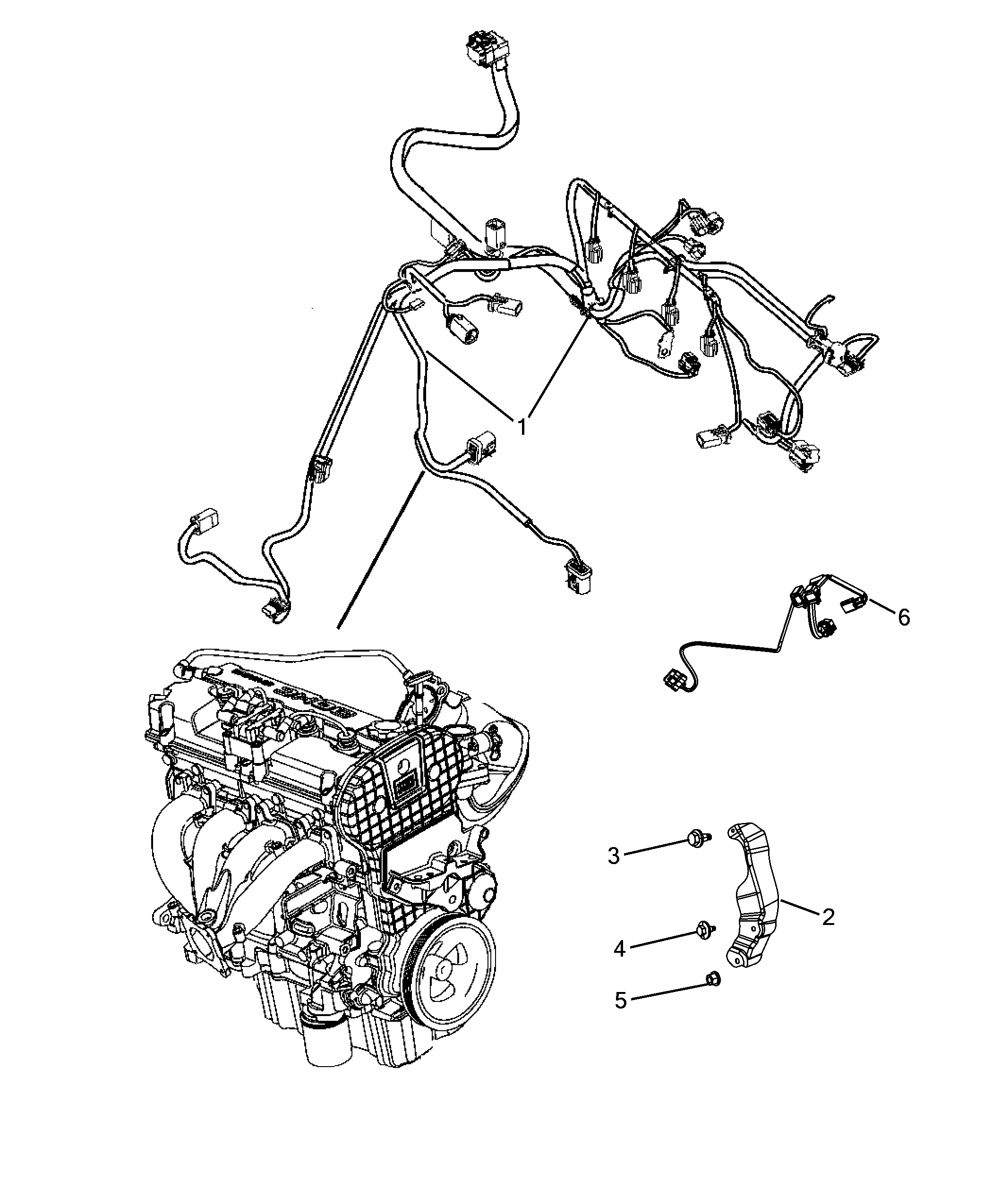 10226-040 ENGINE HARNESS AND SUPPORTS