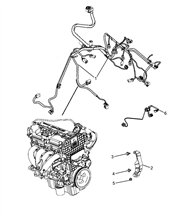 10226-040 ENGINE HARNESS AND SUPPORTS