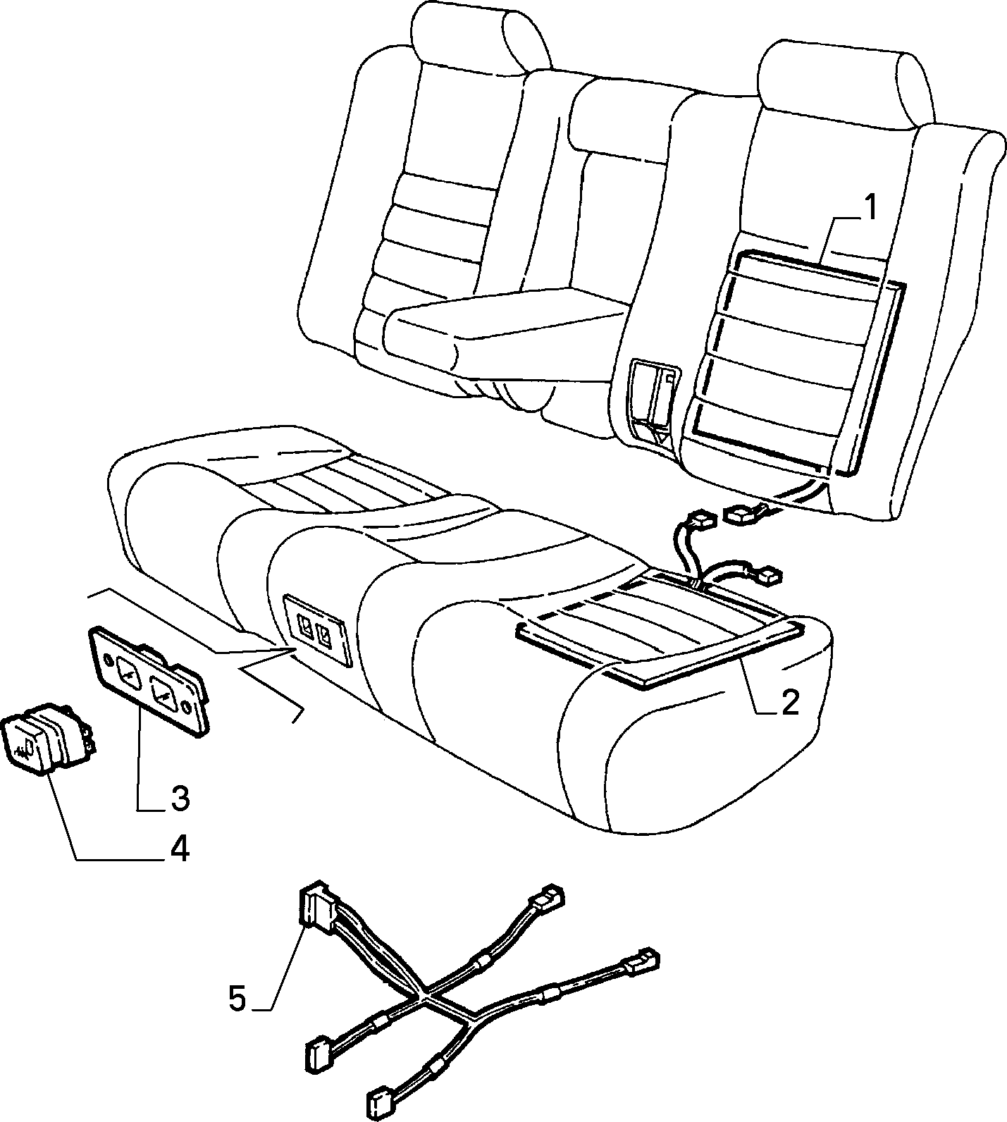 70613/00 REAR SEAT 