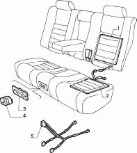70613/00 REAR SEAT 