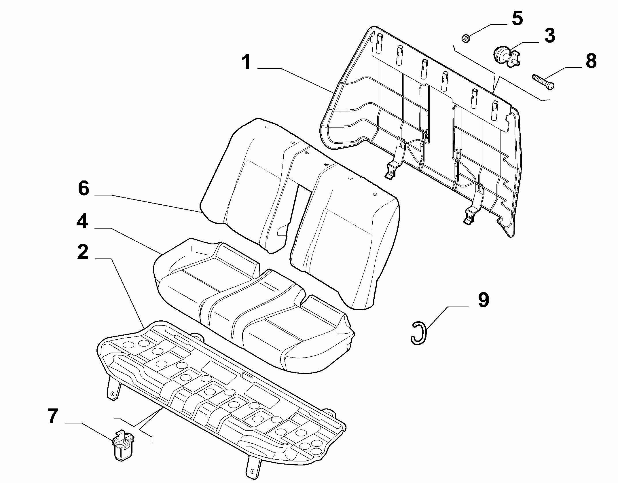 70613/04 REAR SEAT