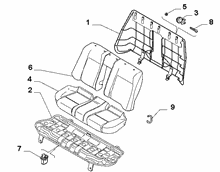 70613/04 REAR SEAT