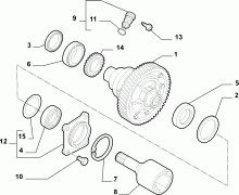 21220-010 GEARING AND HALF CRANKSHAFT