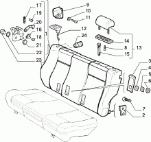 70613/00 REAR SEAT 