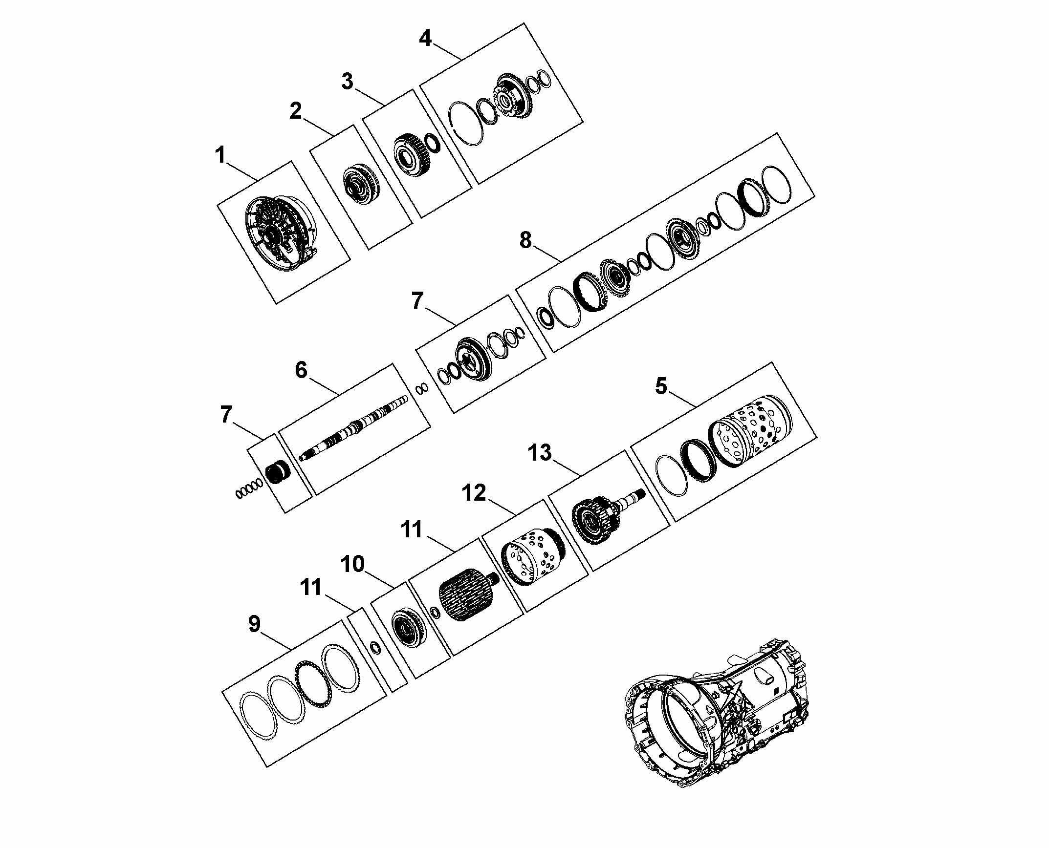 21201-090 AUTOMATIC TRANSMISSION GEAR UNIT